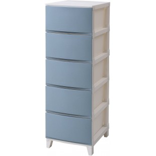 Japan SQU 5 Drawer -  Blue (For shipping outside Auckland urban, please contact us)